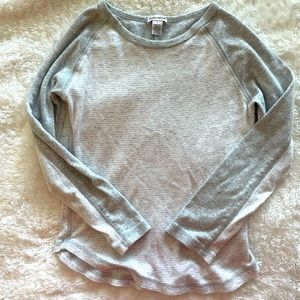 Boy’s Splendid Grey and White striped Henley Sz 7